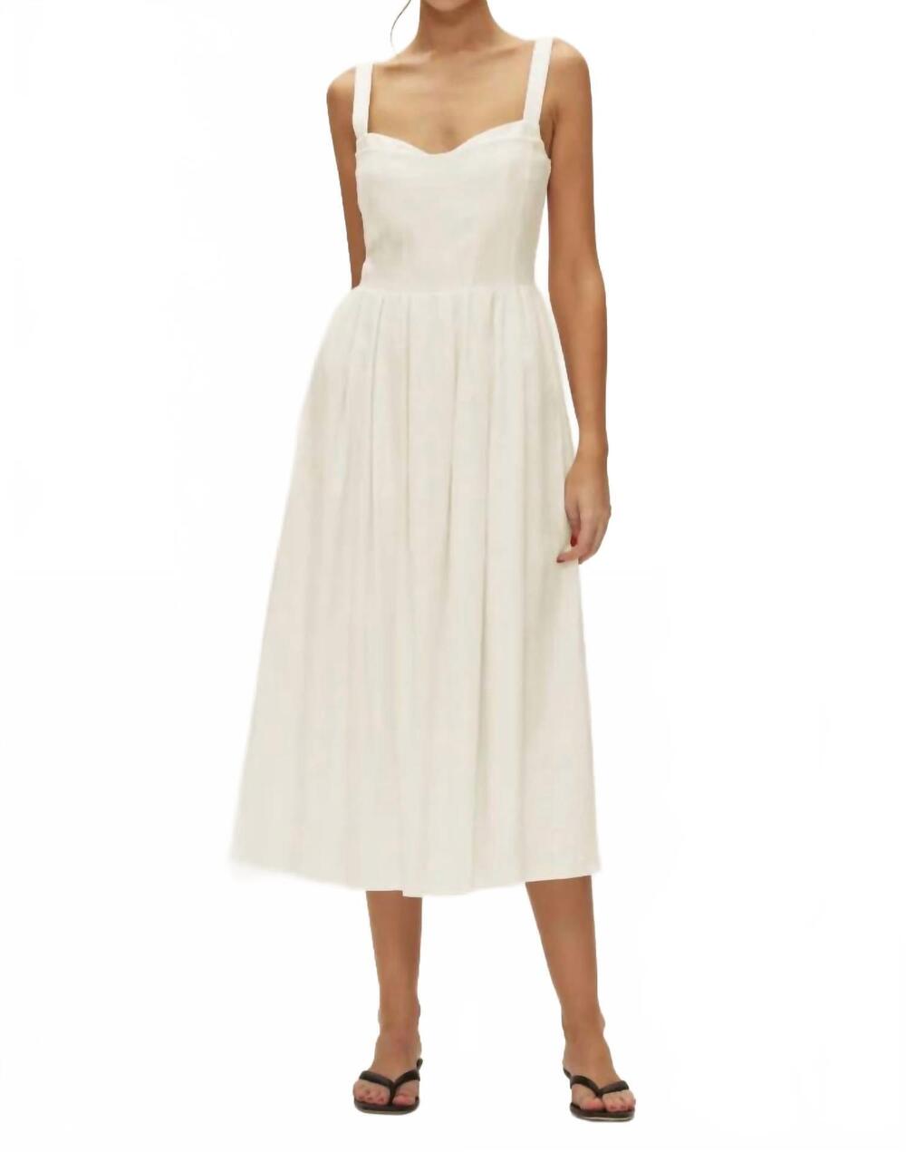 NEW ELODIE ena dress in white